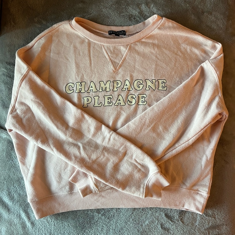 Pink Champagne Please Sweater